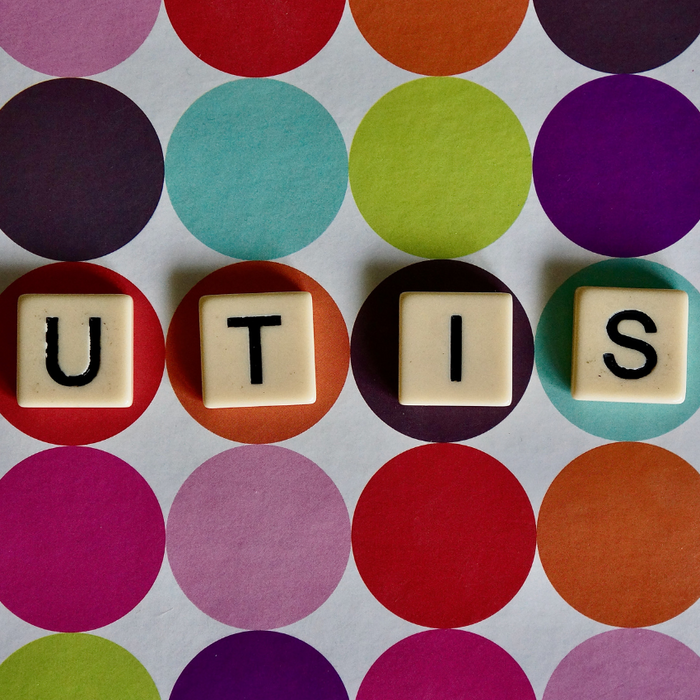 Scrabble pieces spelling out the word Autism