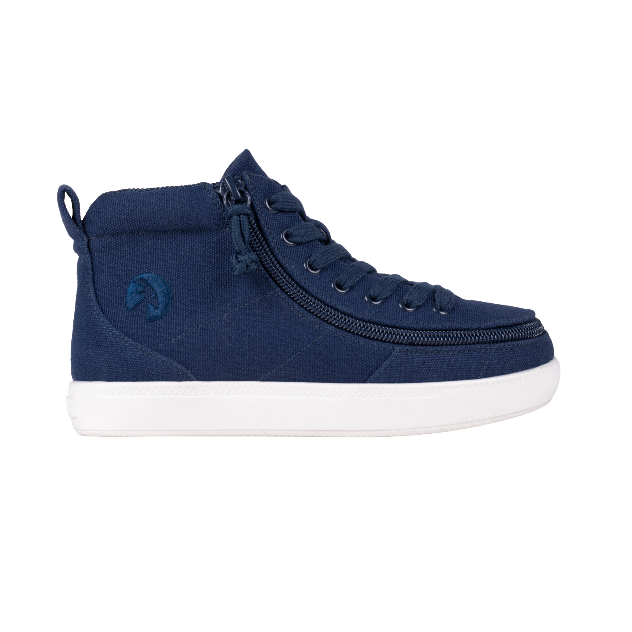 Billy Footwear (Toddlers) DR II Fit - High Top DR II Navy Canvas Shoes