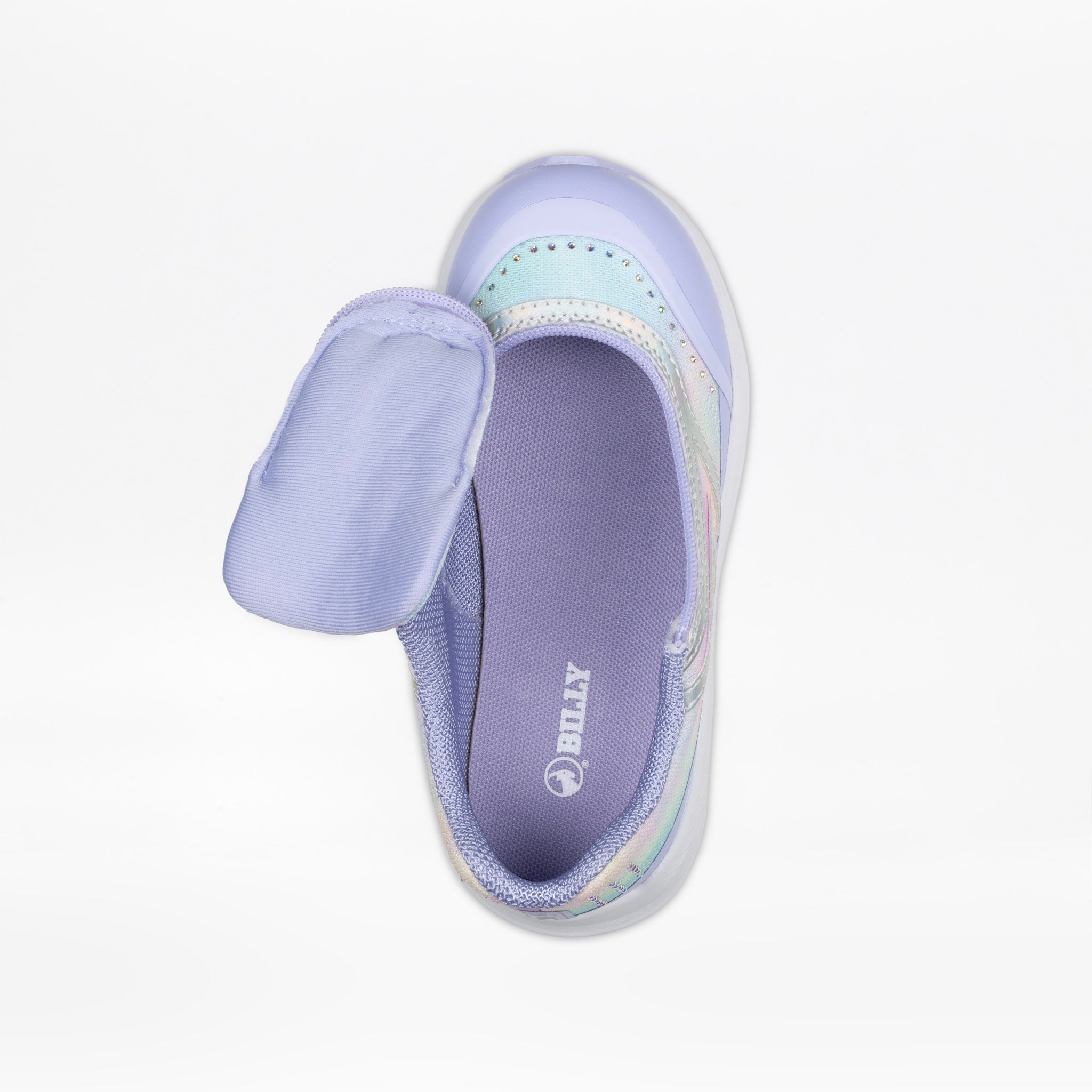 Billy Footwear (Kids) - Low Top Goat Rhinestone Rainbow Trainers