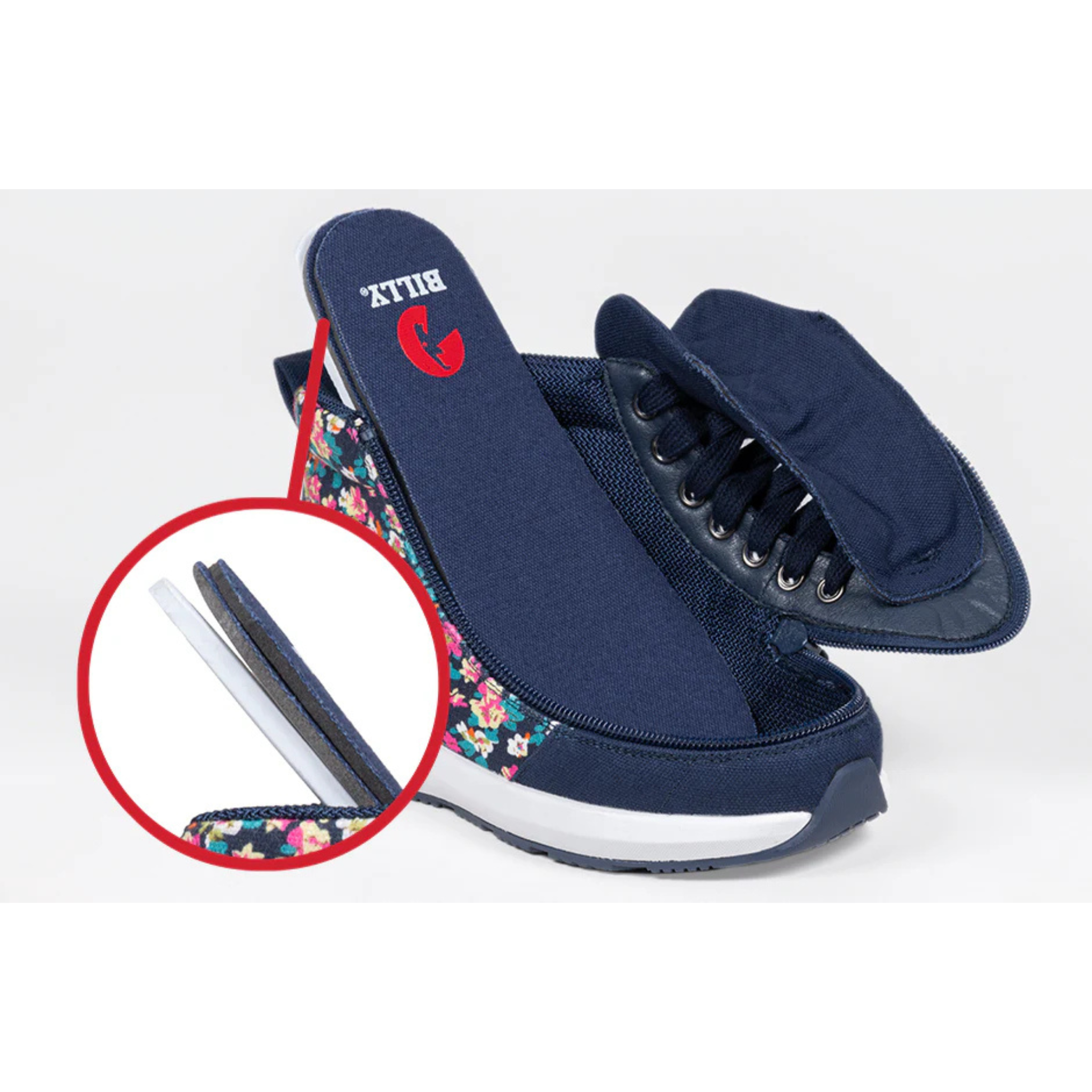 Billy Footwear (Toddler) - Goat High Top Sport Navy Floral