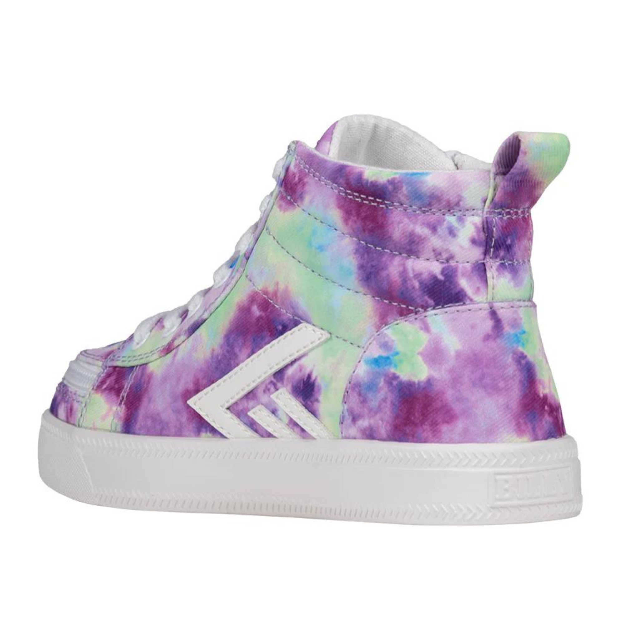 Billy Footwear (Kids)  - Purple Watercolour Core Skate Canvas Shoes