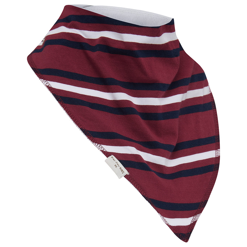 KayCey® Bibs - Signature Stripes Fleece Lined Cotton