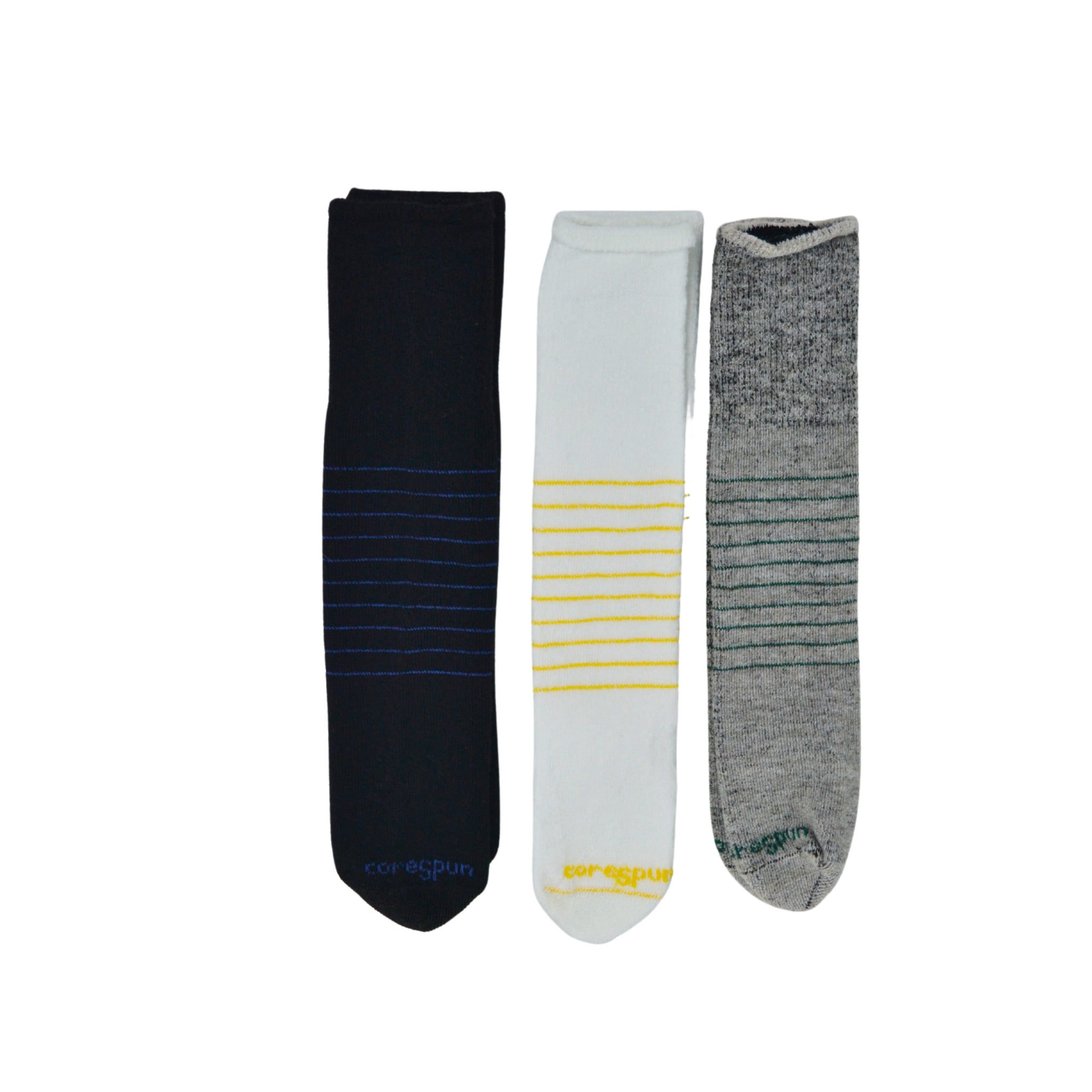 KnitRite (Kids) - Patternered AFO Socks 3 Pack Core Spun