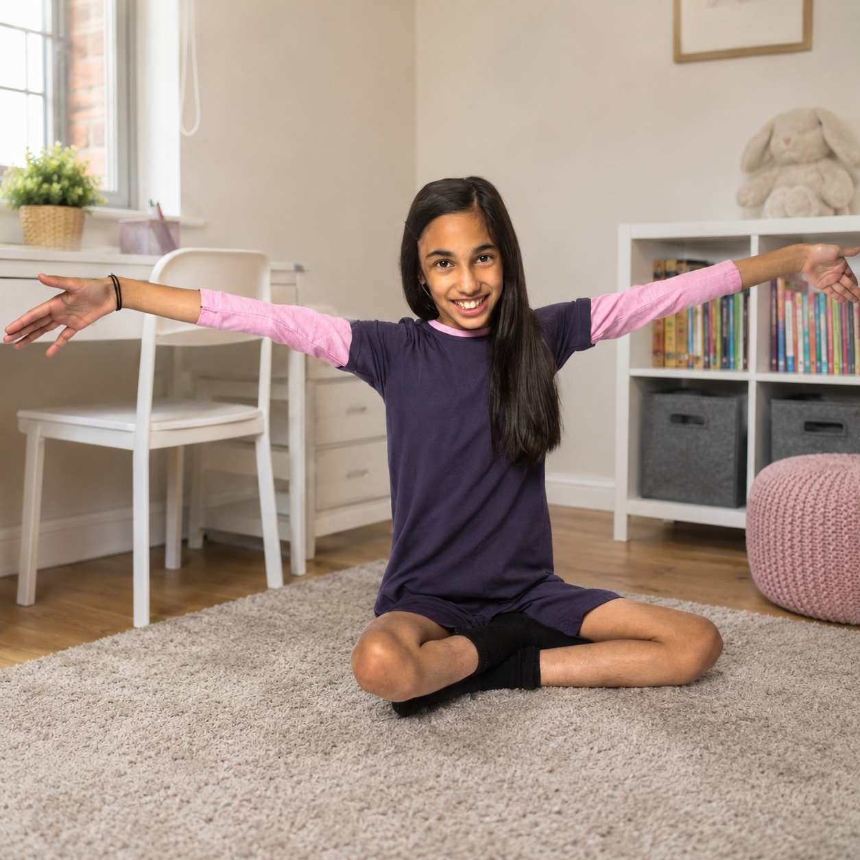 KayCey®Z Secret Zip Back Jumpsuits (Kids) - Long Sleeve / Knee Length