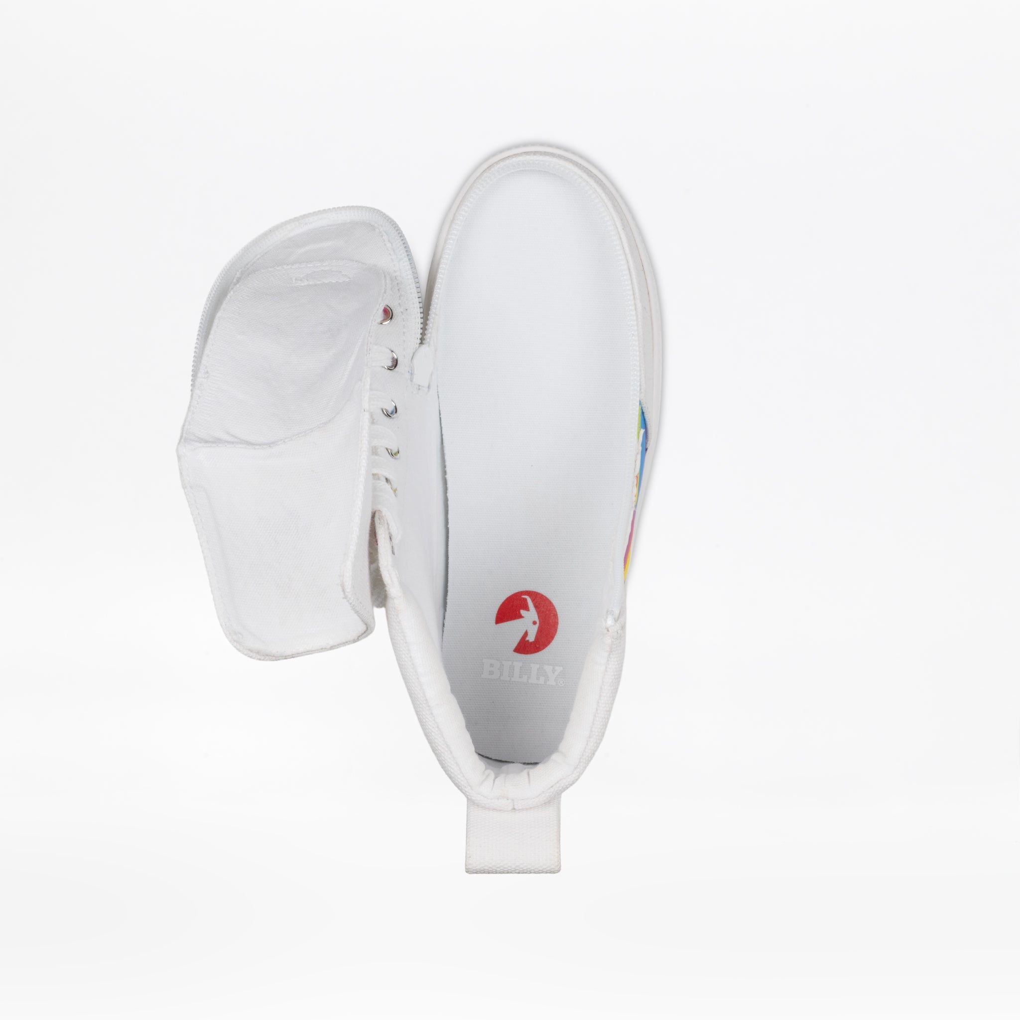 Billy Footwear (Toddlers) - High Top Wavy Rainbow Shoes