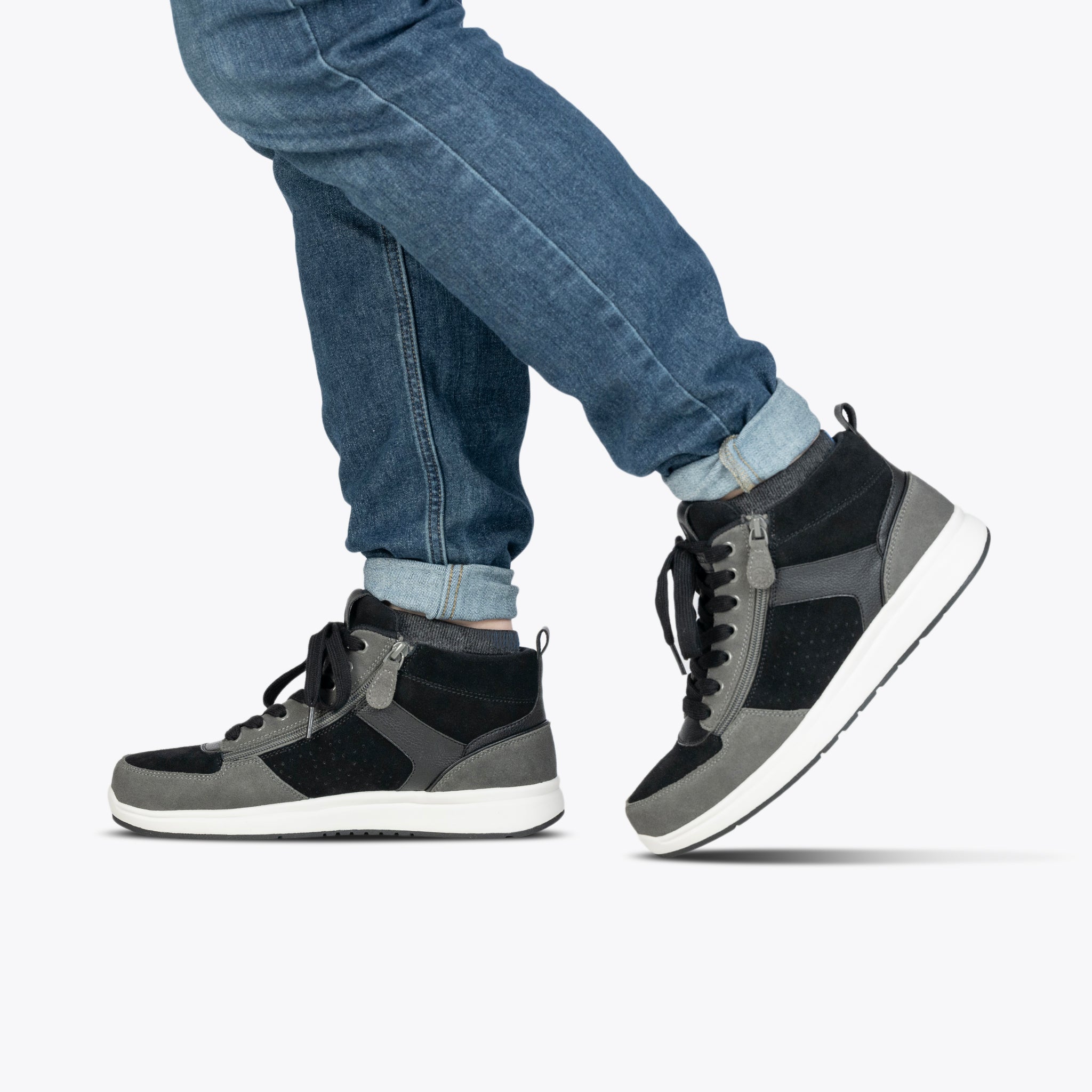 Billy Footwear (Mens) - High Top Black/Charcoal Comfort DZ