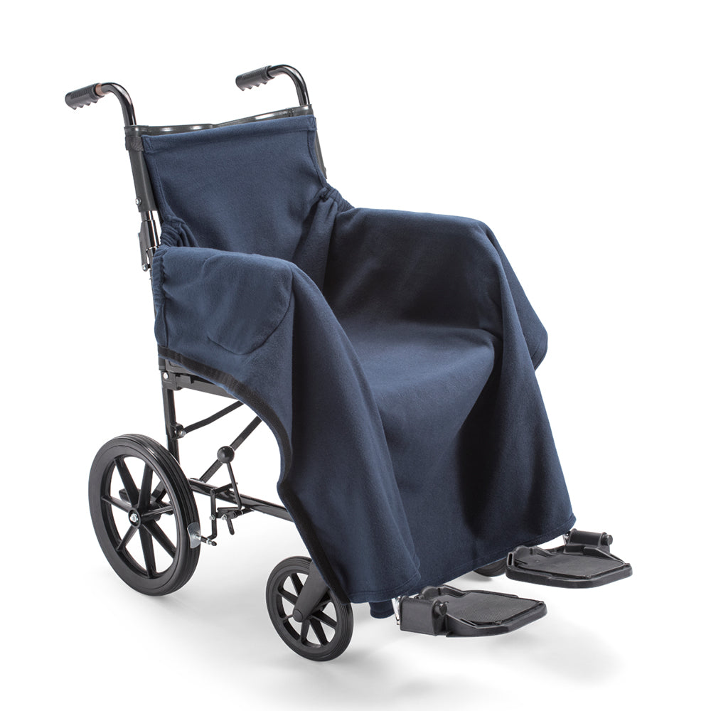 nicosy_fleece_cover_for_wheelchair_navy_cover_fitted_to_wheelchair